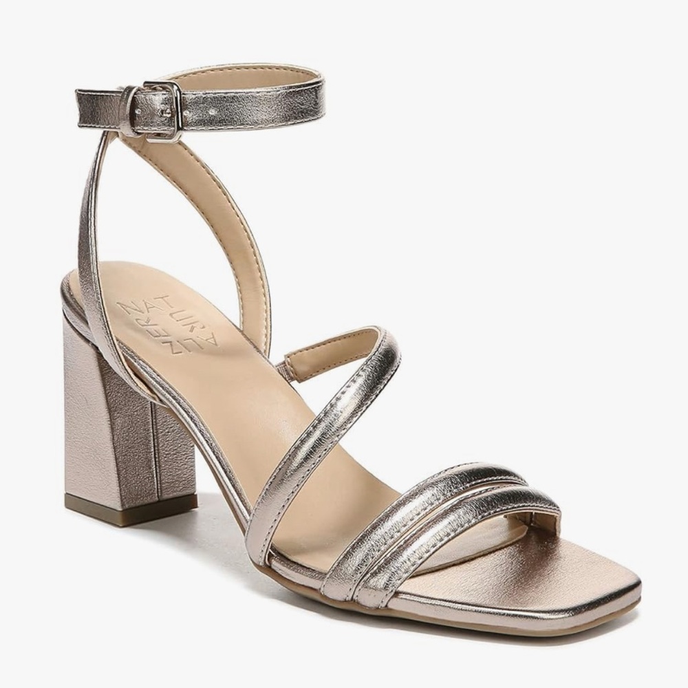 Naturalizer Rizzo Women's Warm Silver Sandals size 10